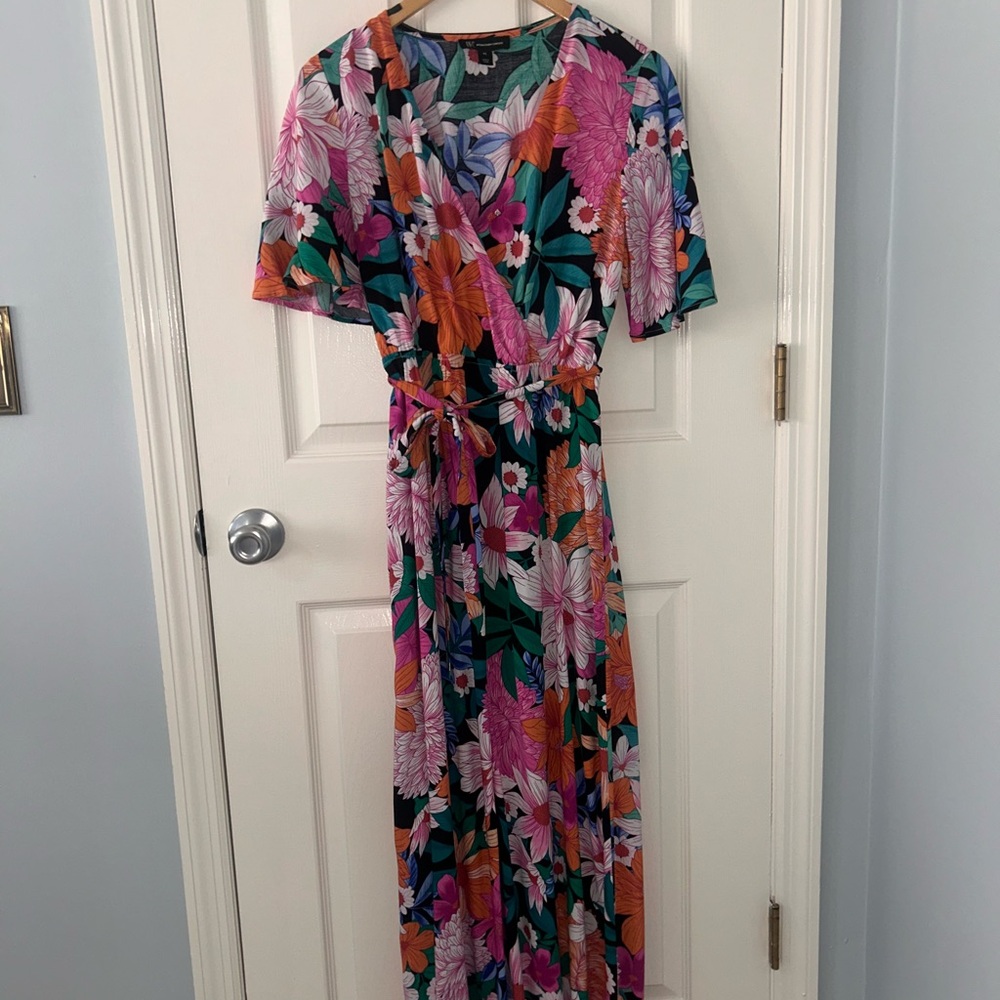 INC International Concepts Multicolor Floral Maxi Dress
